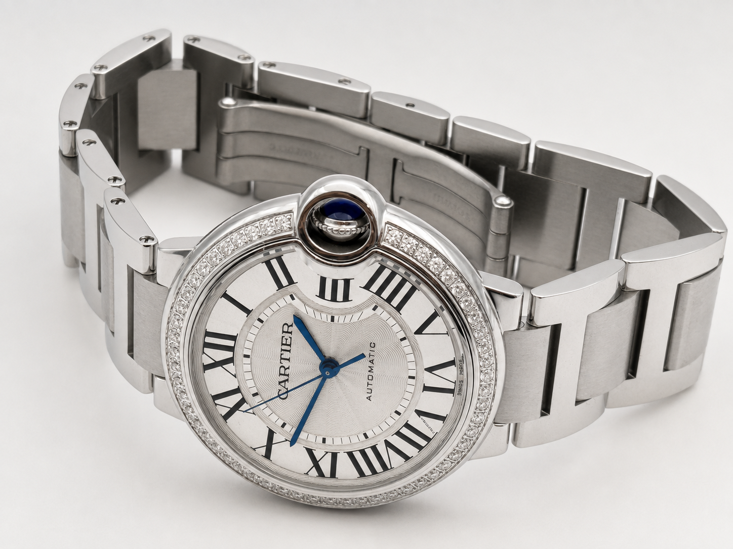 Cartier Ballon Bleu 42 mm W69012Z4 Professionalmente restaurato