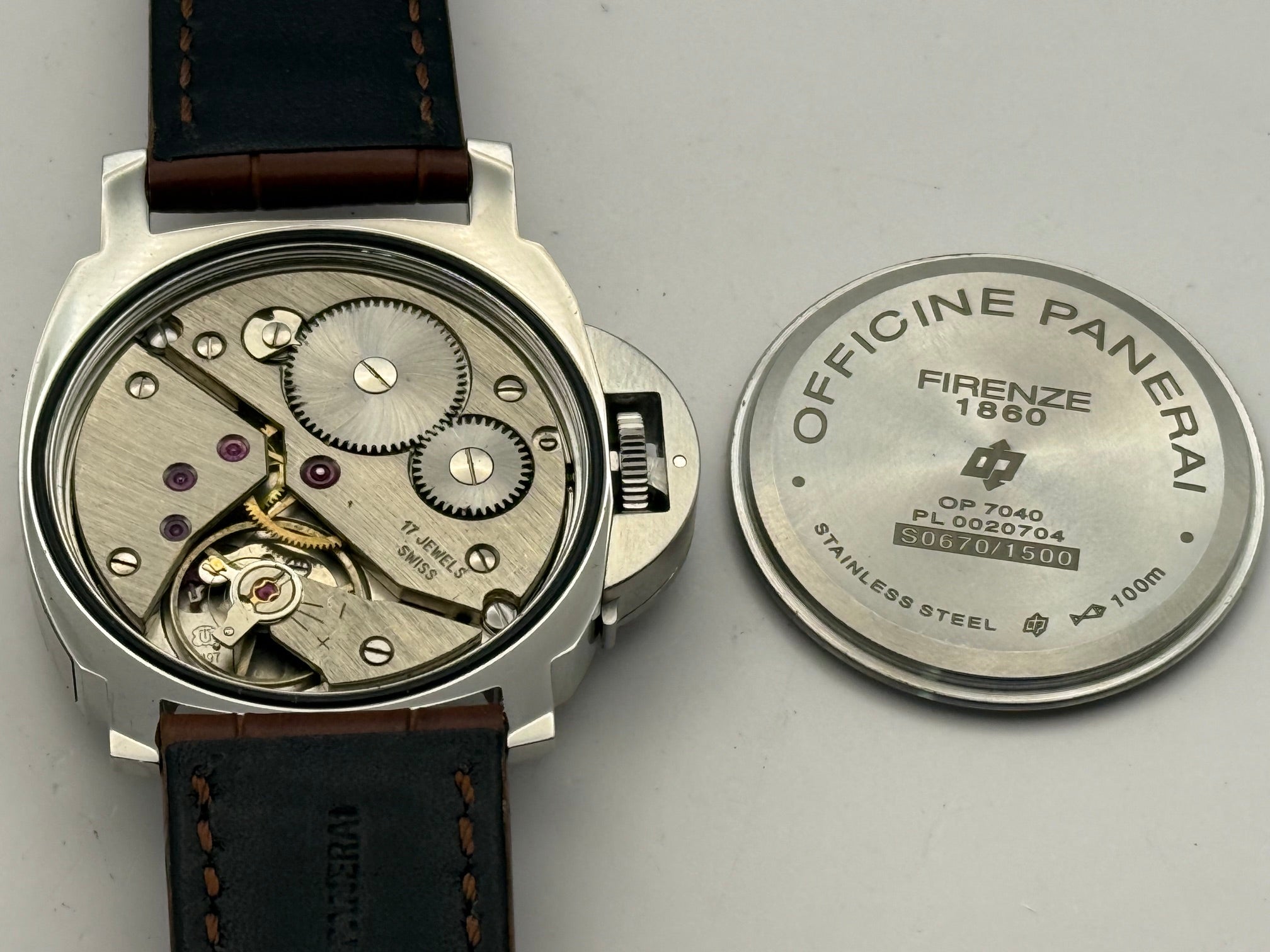 Panerai PAM 01000 Luminor Base Professionally Restored Watch