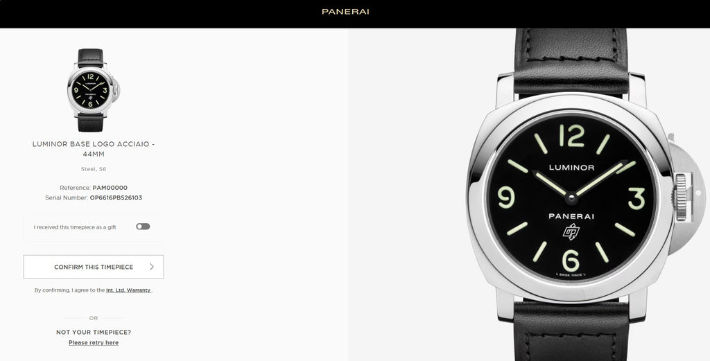 Panerai PAM 00000 Luminor Base Professionally Restored Watch